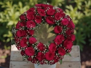 Red Roses Wreath SF/F040