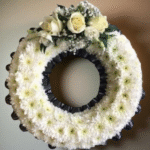 White Chrysanthemum Wreath