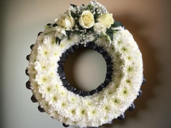 White Chrysanthemum Wreath